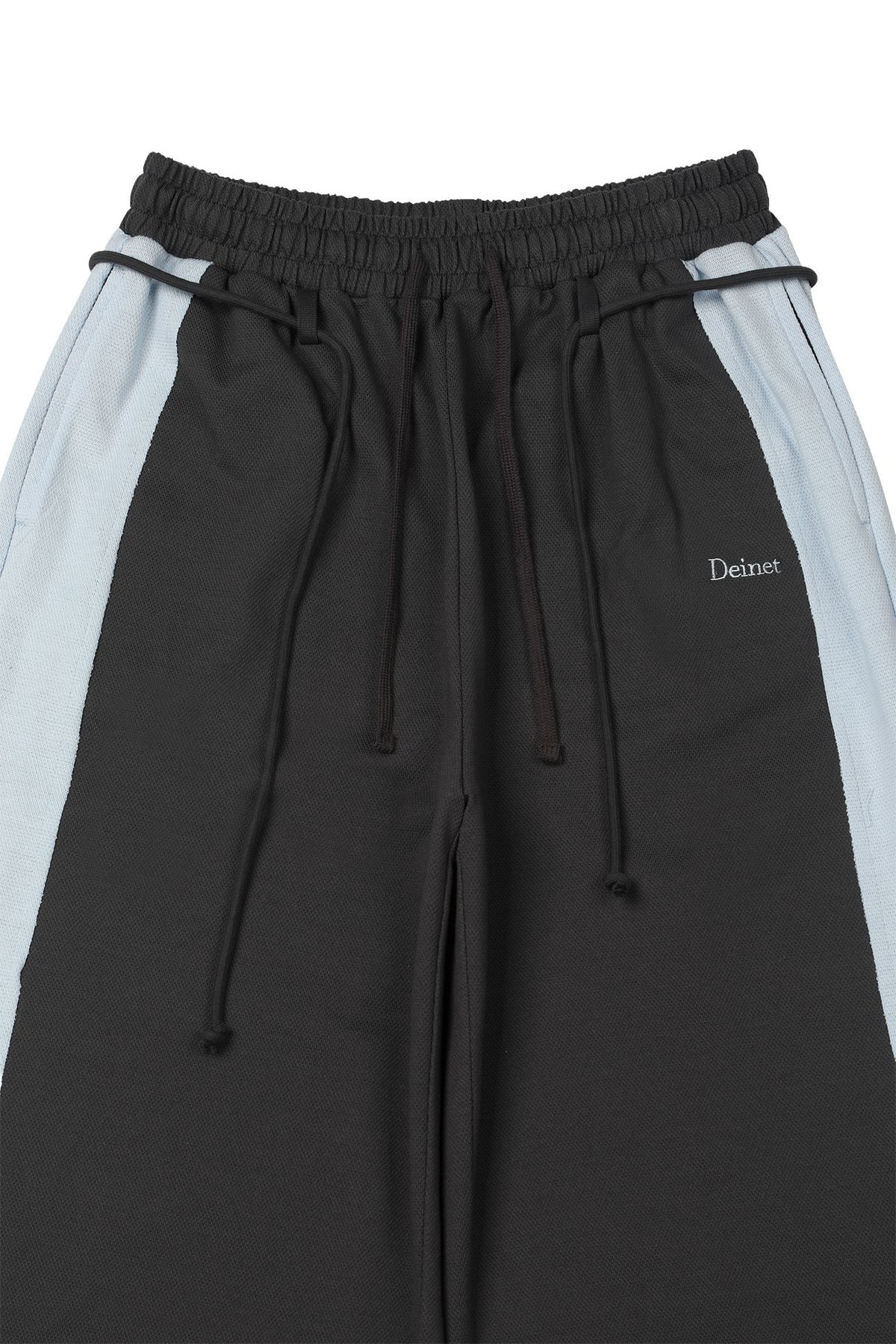 다이닛(DEINET) CONTRAST SWEAT PANTS IN CHARCOAL