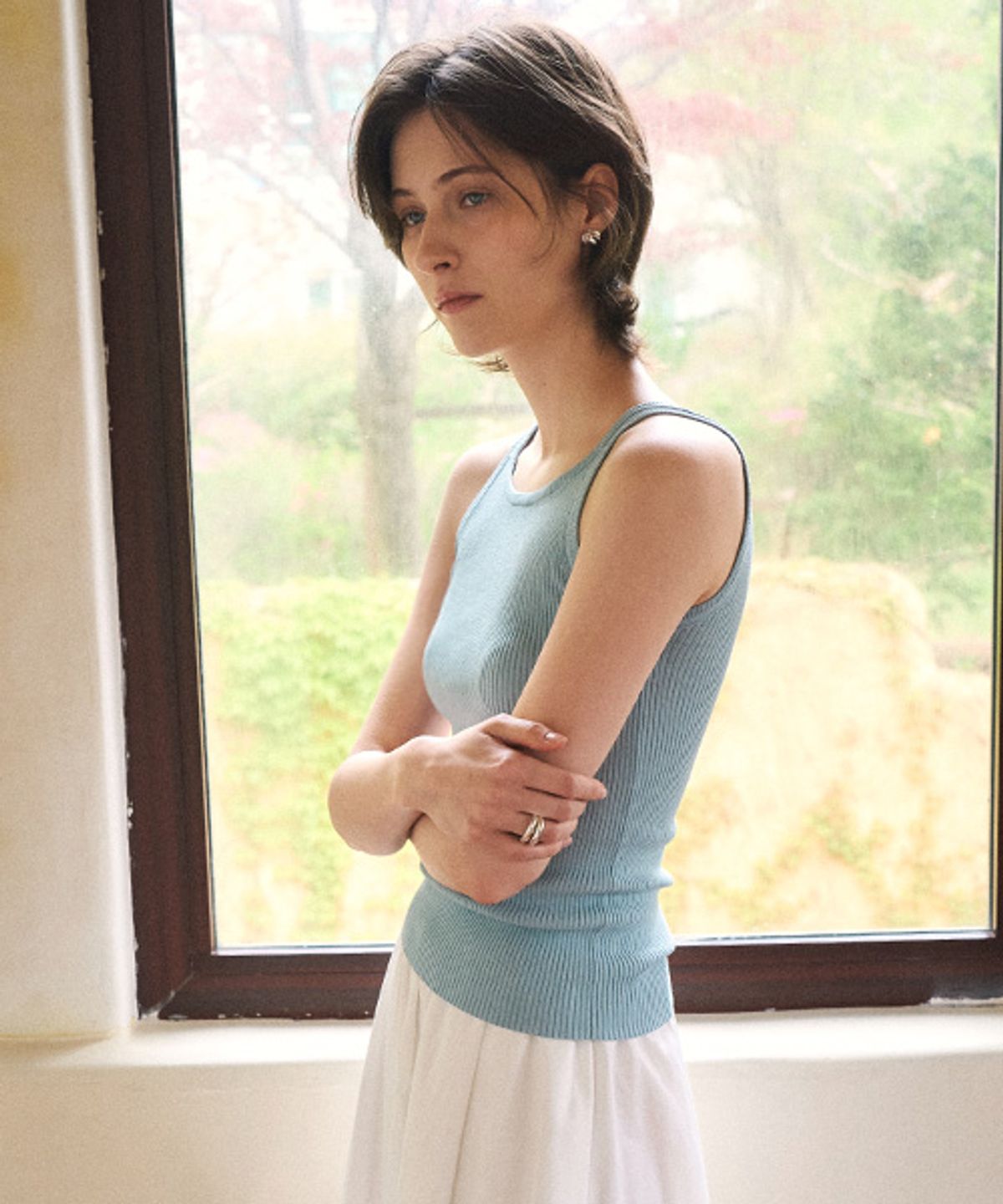 안젤로비안코(ANGELO BIANCO) Arin Sleeveless Top (2color)