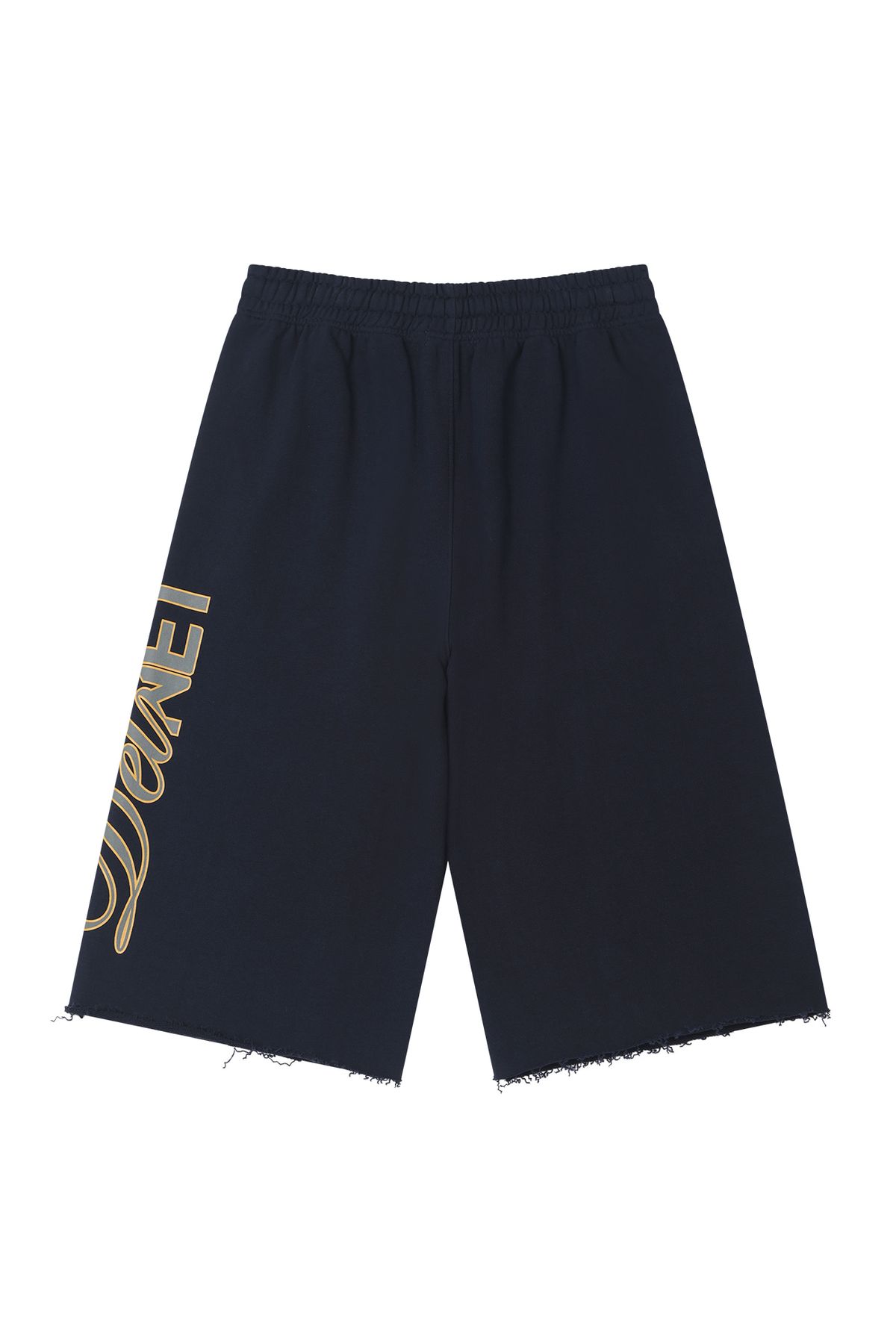 다이닛(DEINET) DN SCRIPT SWEAT BERMUDA PANTS IN NAVY