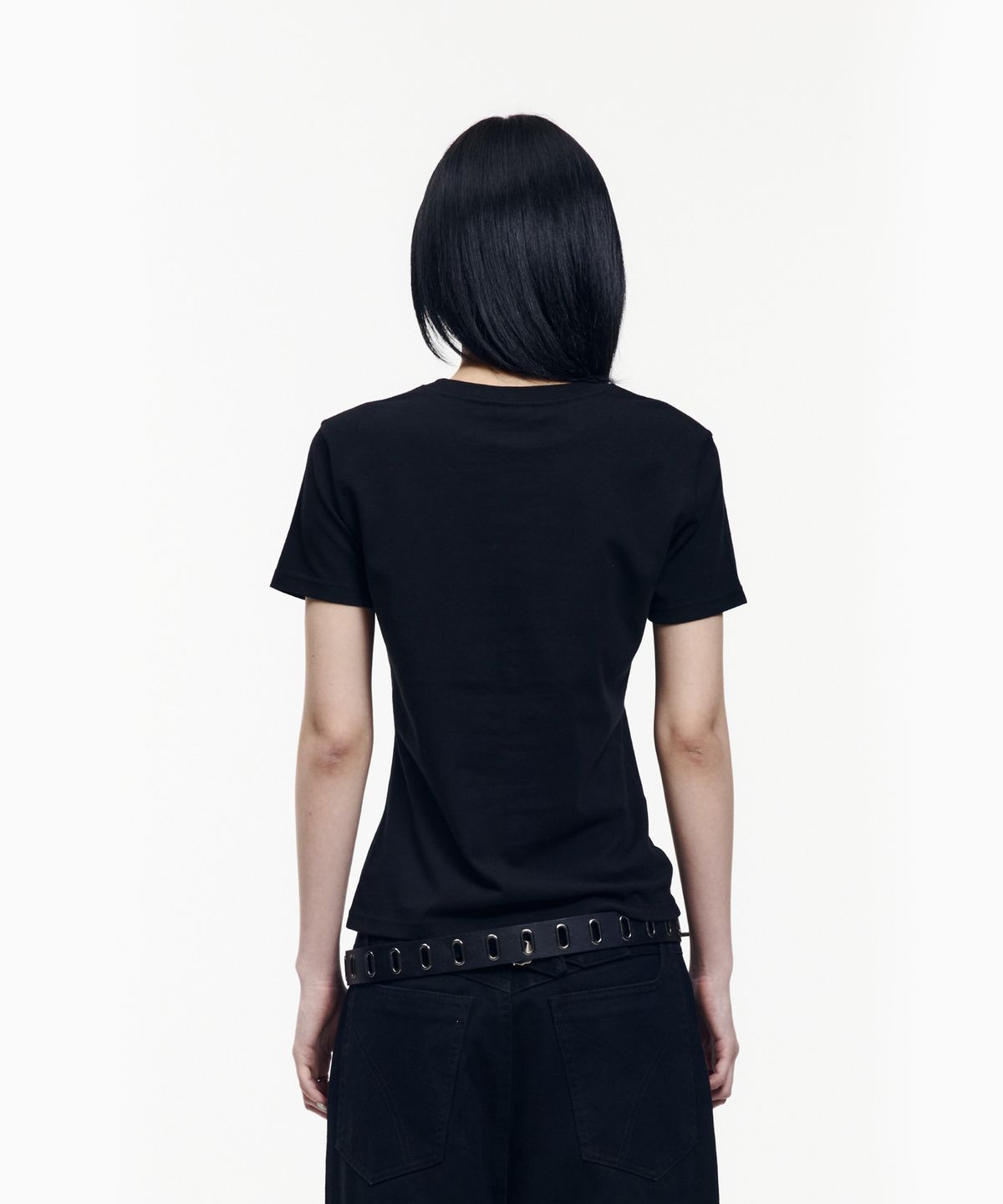 아캄(AAKAM) Western Vest Half Top (Black)