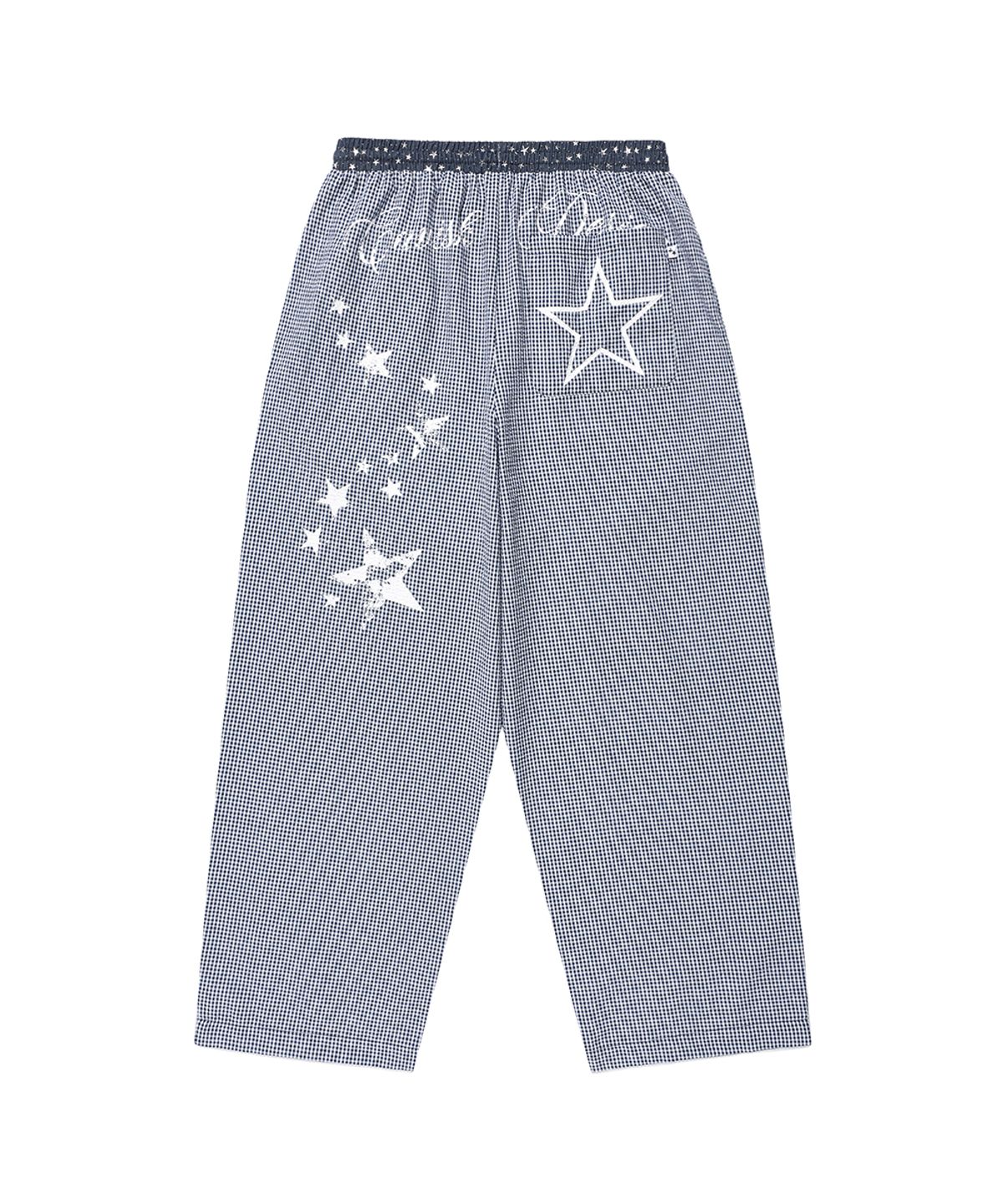 카비시(CAVISH) MILKY WAY CHECK LOUNGE PANTS NAVY(CV2GMFPA00A)