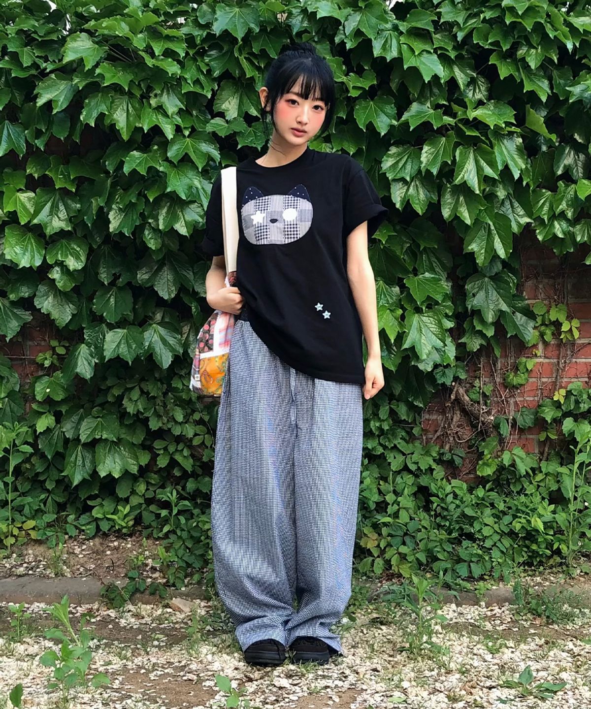 카비시(CAVISH) MILKY WAY CHECK LOUNGE PANTS NAVY(CV2GMFPA00A)