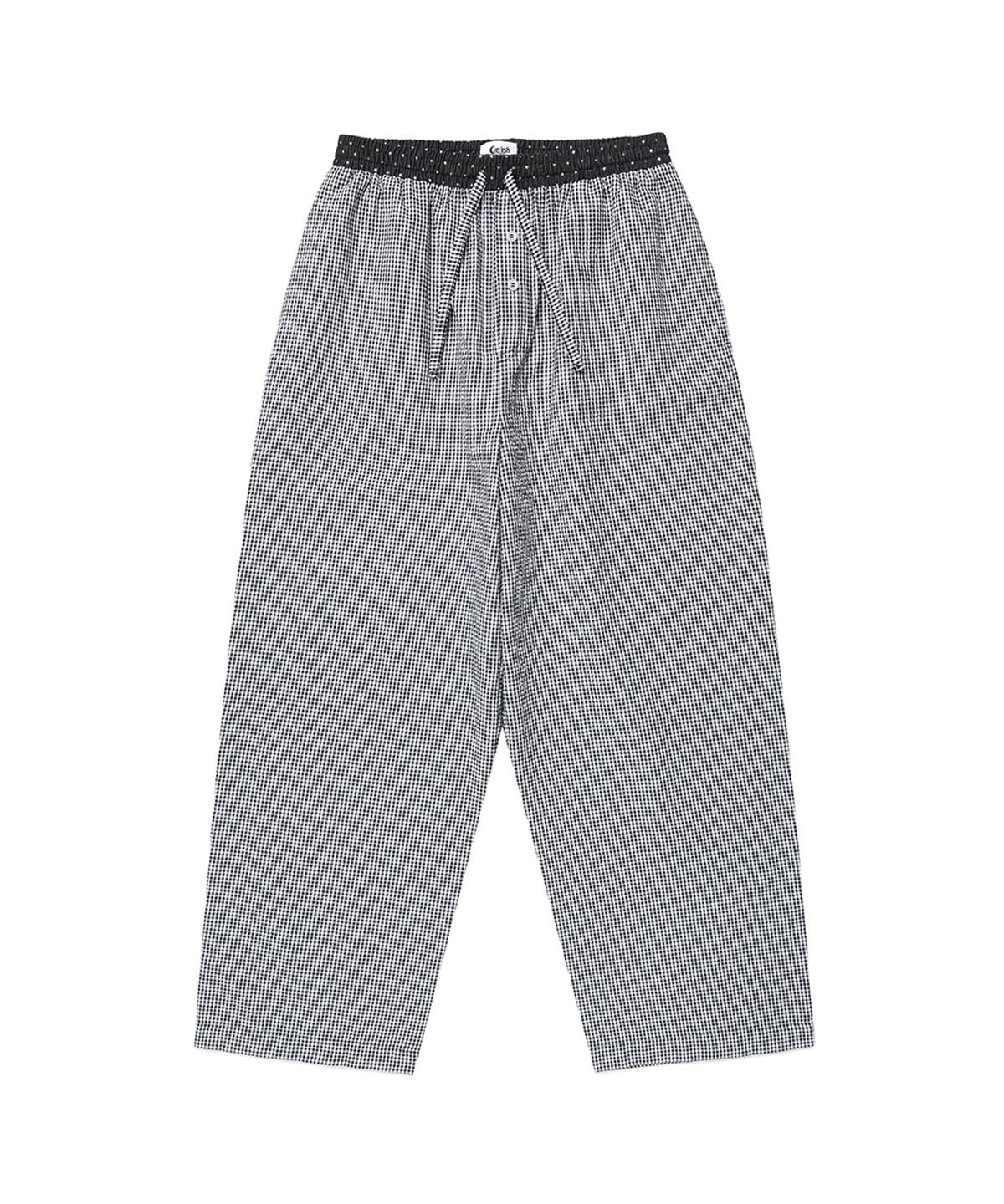 카비시(CAVISH) MILKY WAY CHECK LOUNGE PANTS BLACK(CV2GMFPA00A)