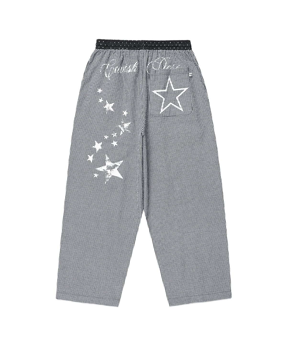 카비시(CAVISH) MILKY WAY CHECK LOUNGE PANTS BLACK(CV2GMFPA00A)