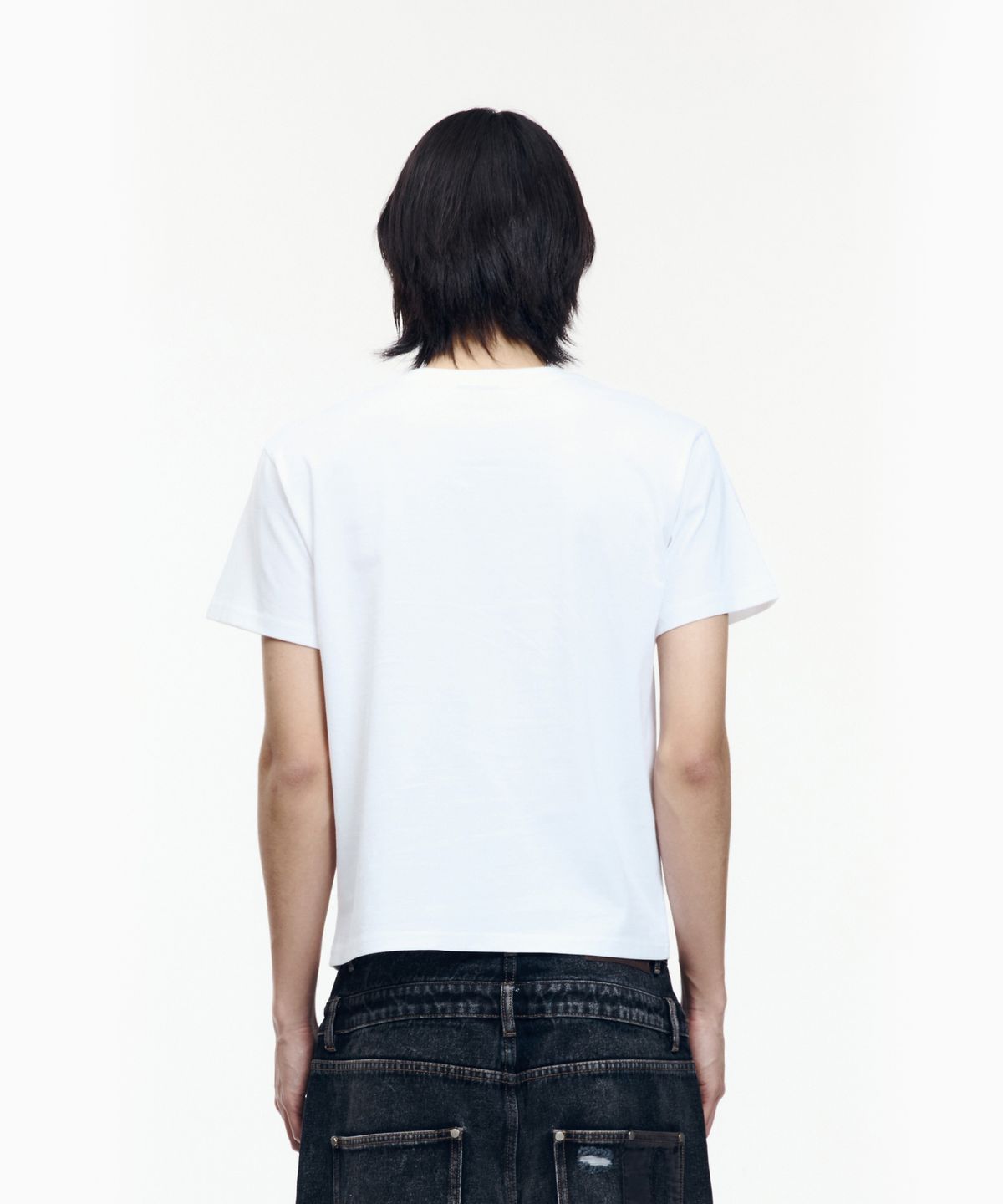 아캄(AAKAM) Western Vest Half Top (White)
