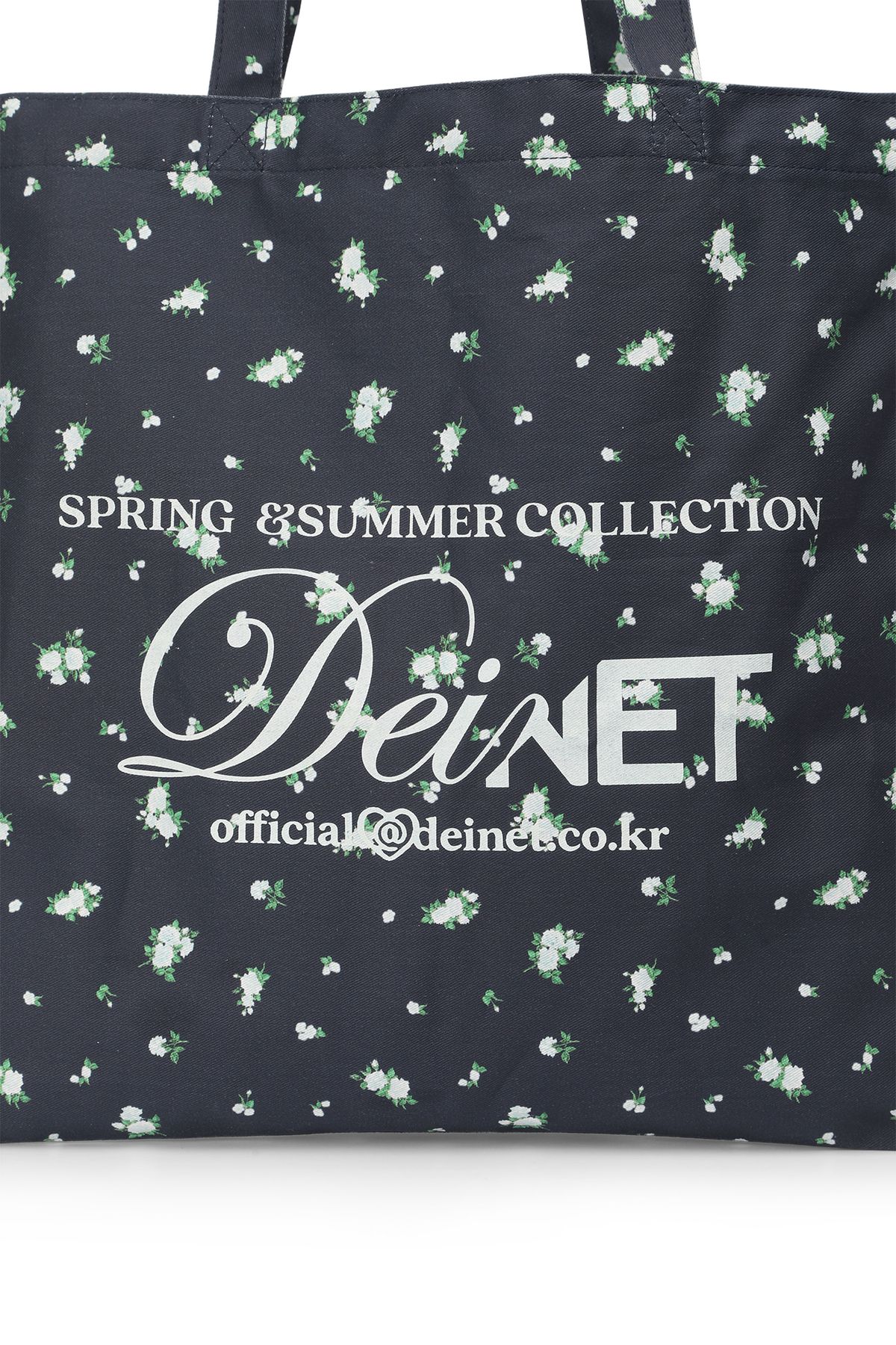 다이닛(DEINET) FLOWER SHOULDER BAG IN NAVY