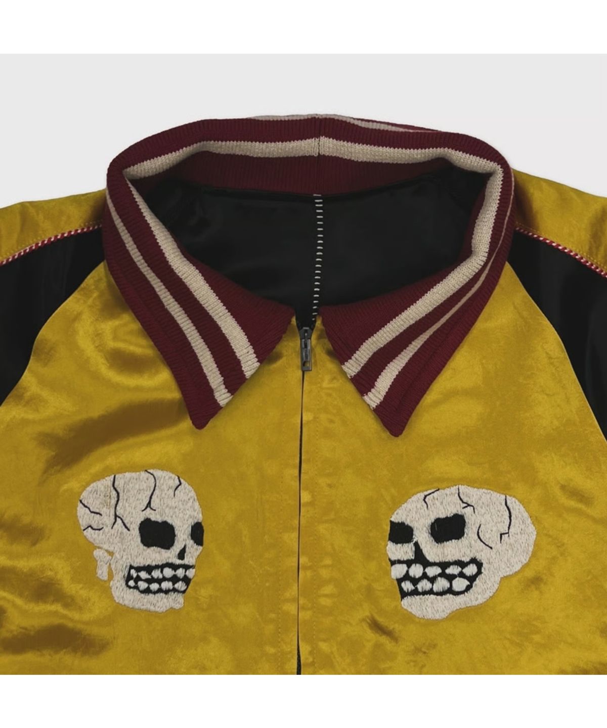 마이너스(MINUS) x A PUZZLING HOME Souvenir Love Jacket(TWO FACE) - BLACK