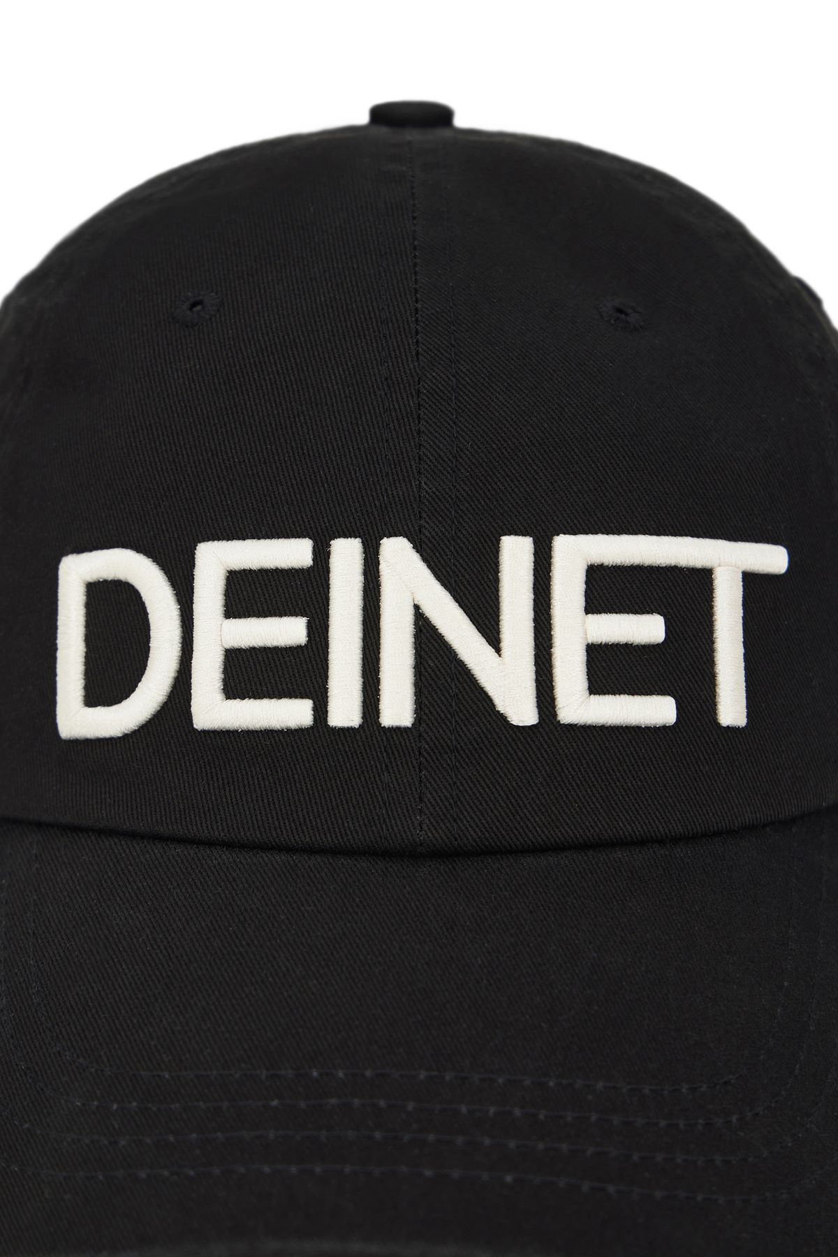 다이닛(DEINET) DEINET LOGO CAP IN BLACK