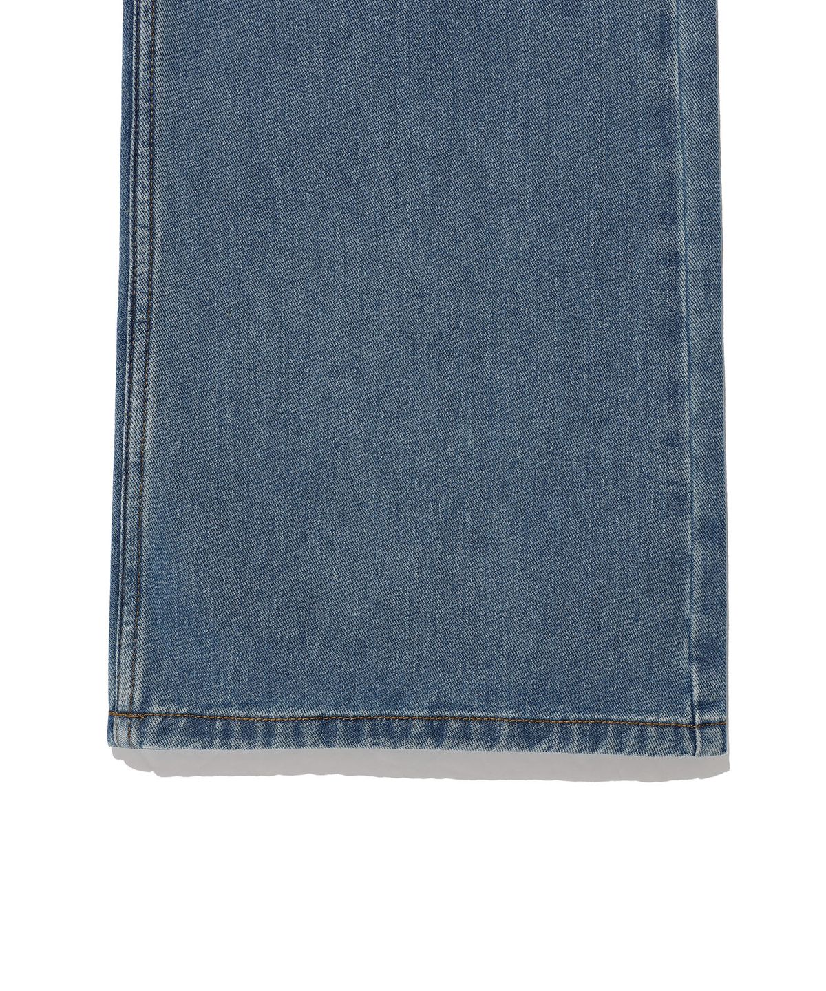 와키윌리(WACKY WILLY) 세미 플레어 데님 팬츠 블루