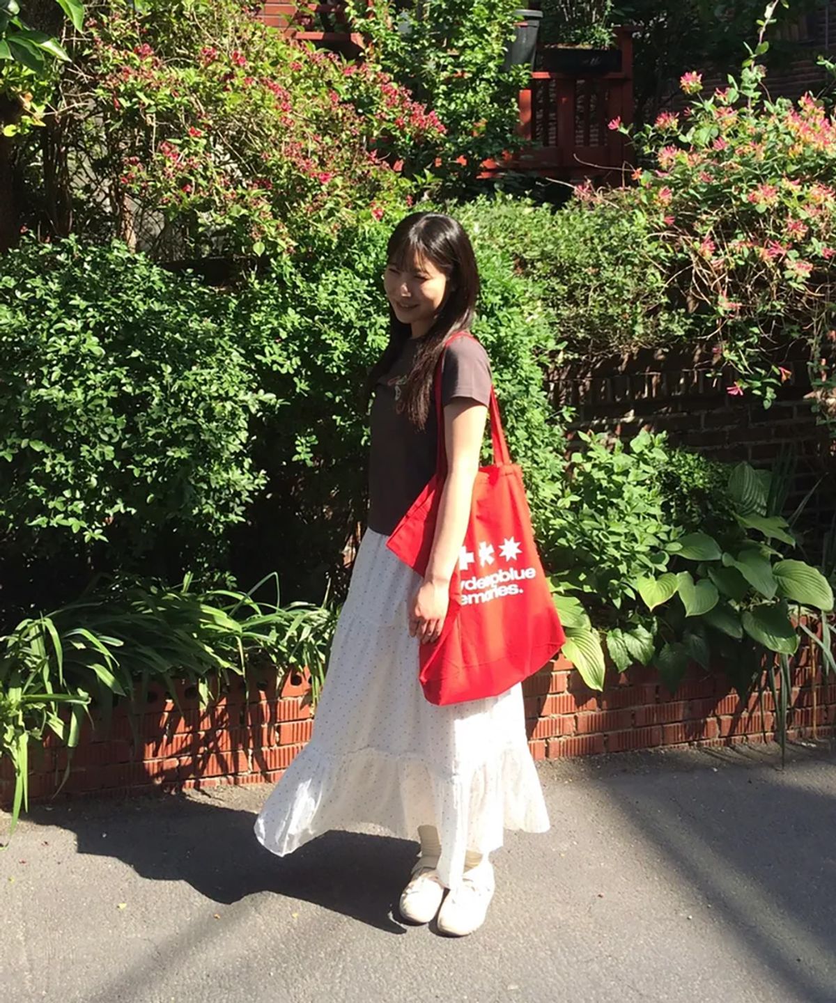 마이딥블루메모리즈(MY DEEP BLUE MEMORIES) MM LOGO ECO BAG_Red