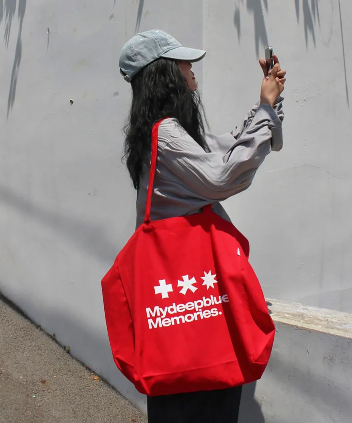 마이딥블루메모리즈(MY DEEP BLUE MEMORIES) MM LOGO ECO BAG_Red