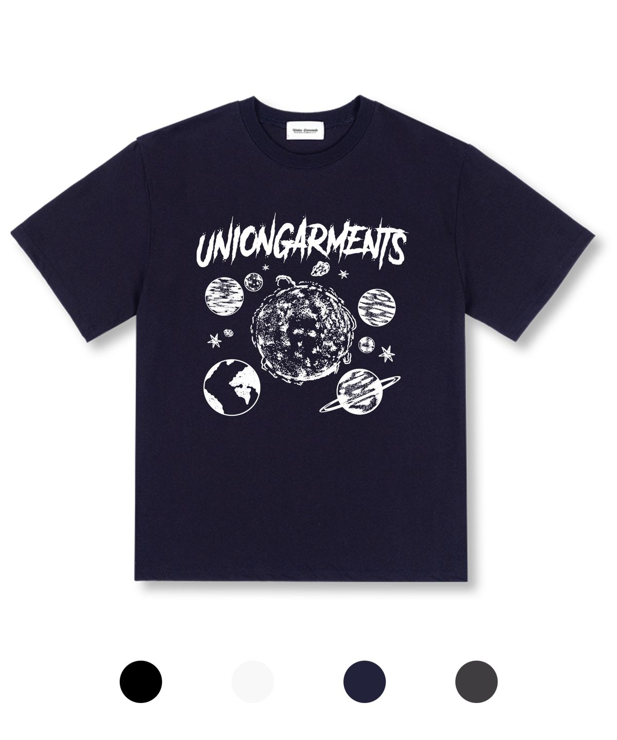 유니온가먼츠(UNION GARMENTS) 유니버스 오버핏 반팔 티셔츠 4COLOR