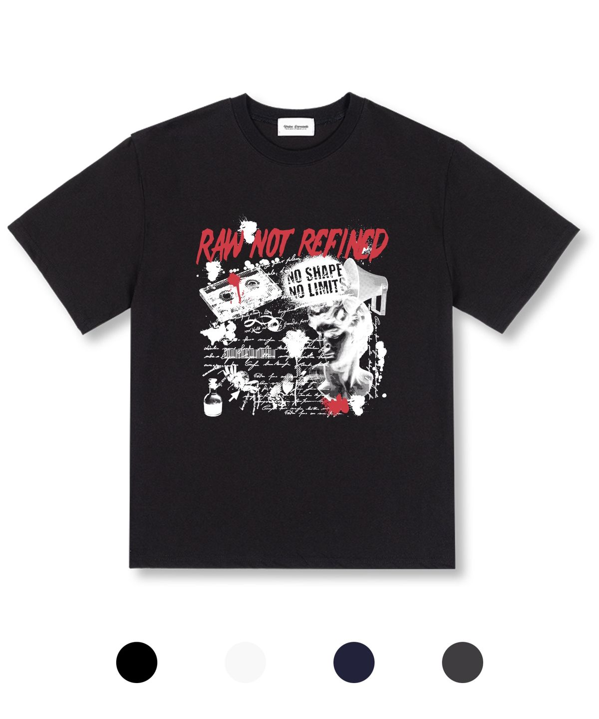 유니온가먼츠(UNION GARMENTS) 로우낫 오버핏 반팔 티셔츠 4COLOR
