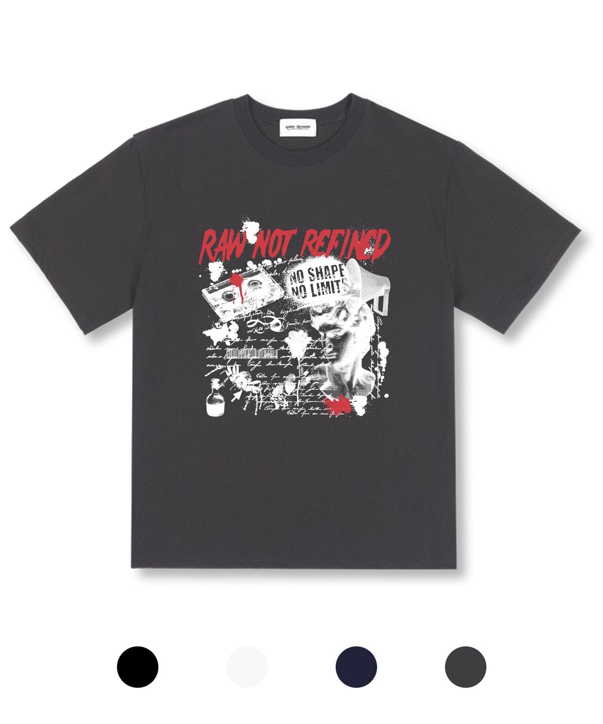 유니온가먼츠(UNION GARMENTS) 로우낫 오버핏 반팔 티셔츠 4COLOR