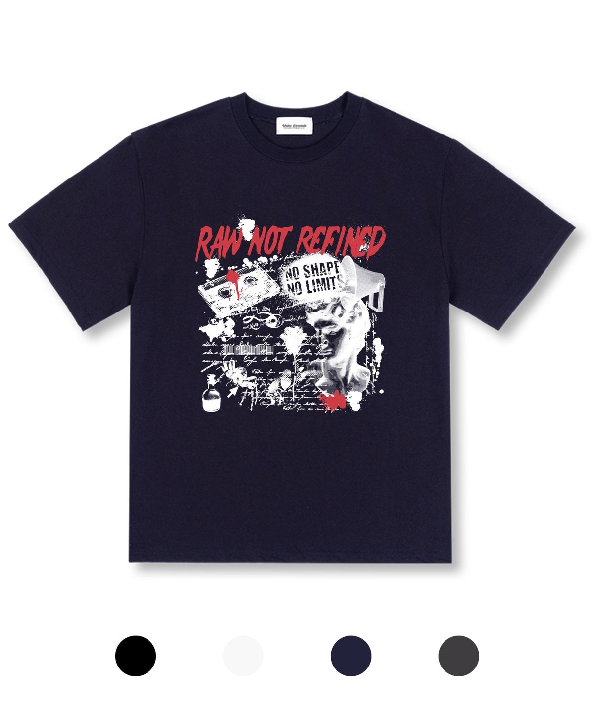 유니온가먼츠(UNION GARMENTS) 로우낫 오버핏 반팔 티셔츠 4COLOR