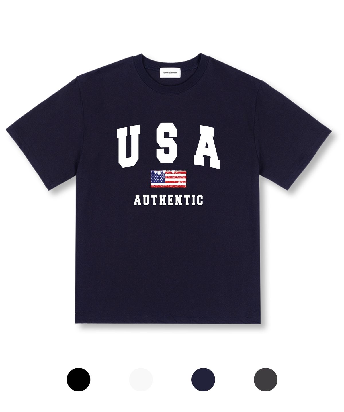유니온가먼츠(UNION GARMENTS) USA플래그 오버핏 반팔 티셔츠 4COLOR