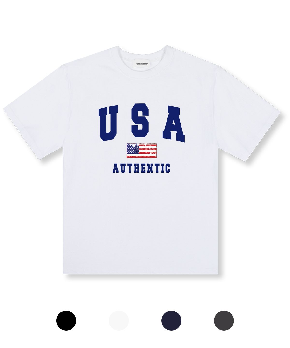 유니온가먼츠(UNION GARMENTS) USA플래그 오버핏 반팔 티셔츠 4COLOR