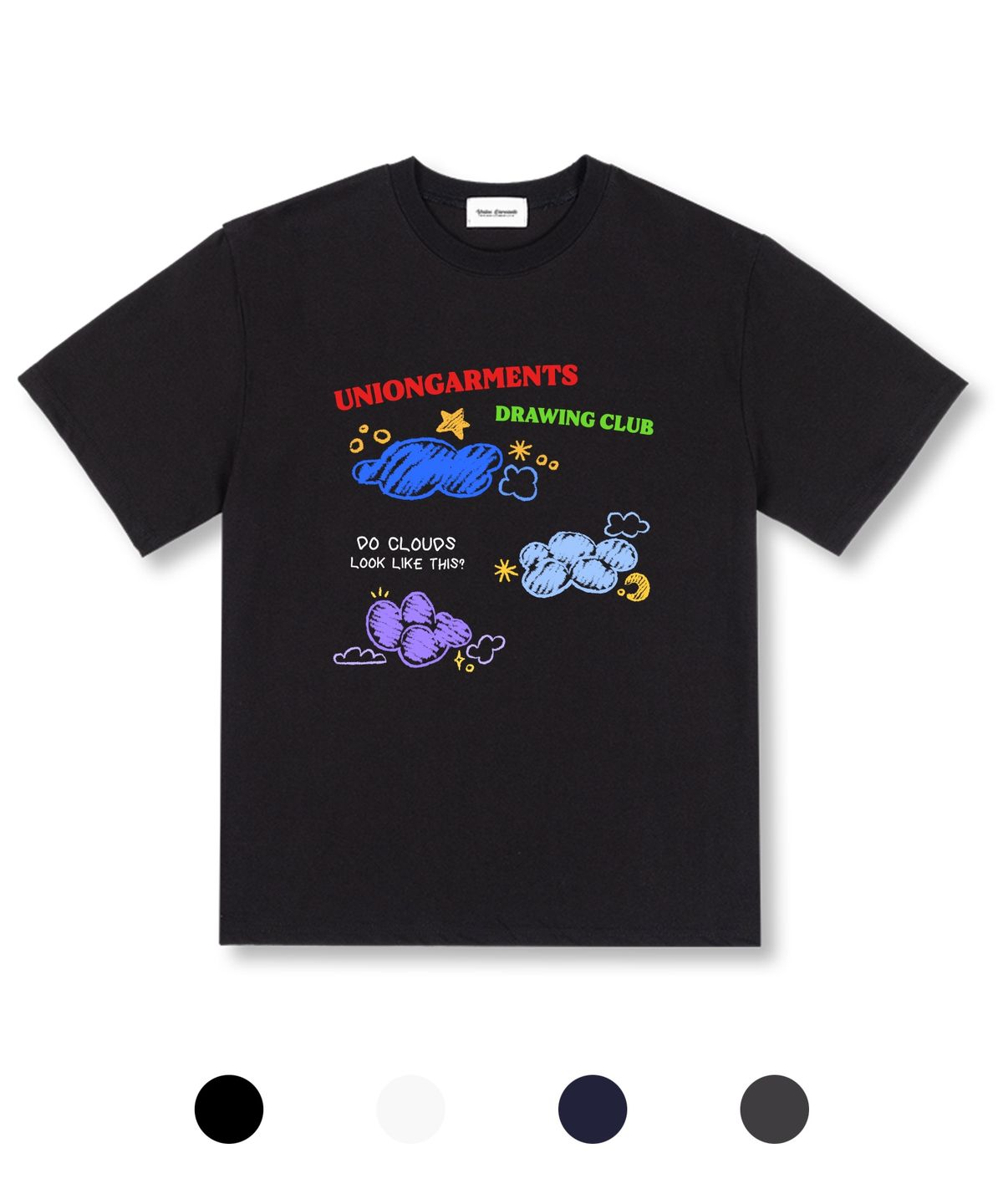 유니온가먼츠(UNION GARMENTS) 클라우드 오버핏 반팔 티셔츠 4COLOR