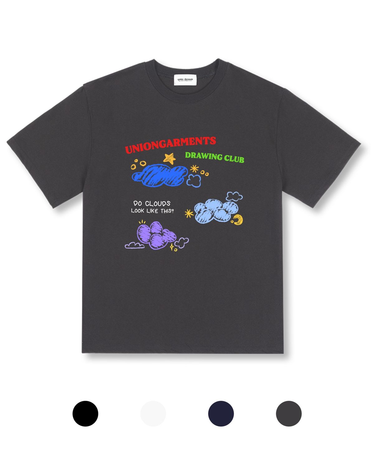 유니온가먼츠(UNION GARMENTS) 클라우드 오버핏 반팔 티셔츠 4COLOR