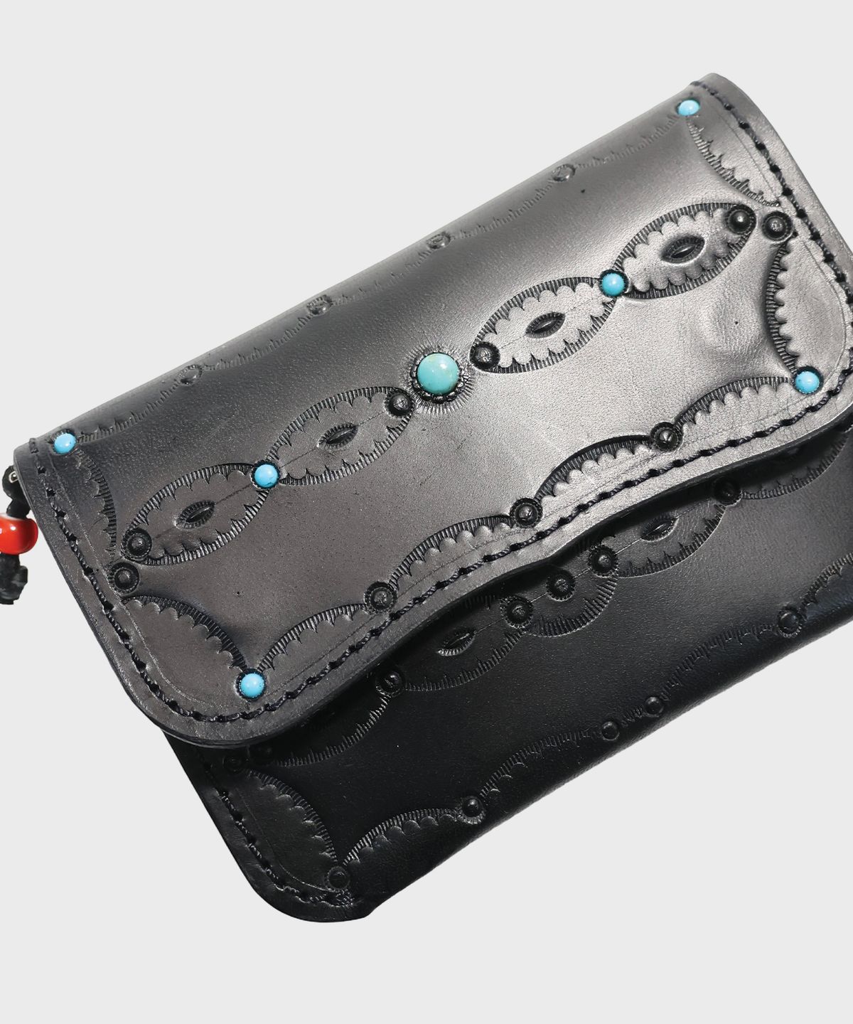 카마테클럽(CAMATECLUB) Yazhi Trucker Wallet -Black 핸드메이드지갑, 네이티브아메리칸, 웨스턴
