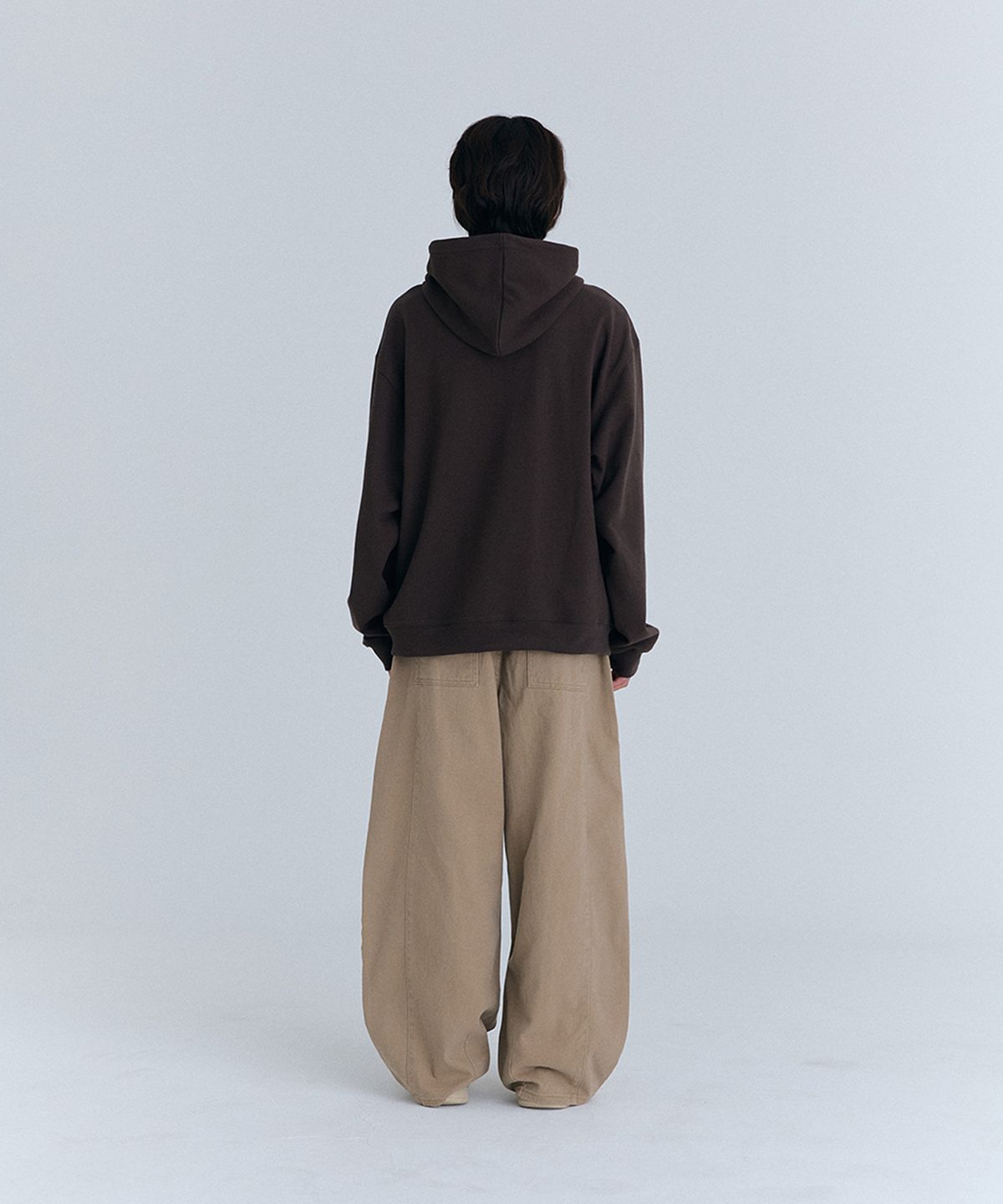 큐로랩(QUROLAB) SUN APPLIQUE SWEAT HOODIE(BROWN)