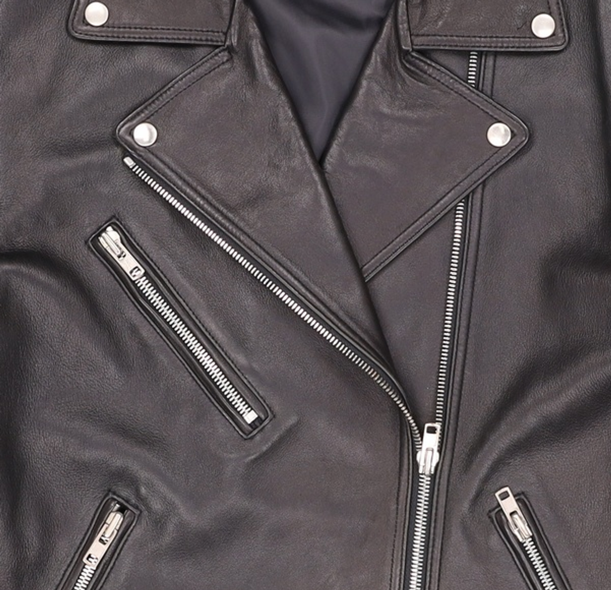 룩캐스트(LOOKAST) PREMIUM BLACK OVERSIZE LAMBSKIN JACKET(WOMAN) ONE