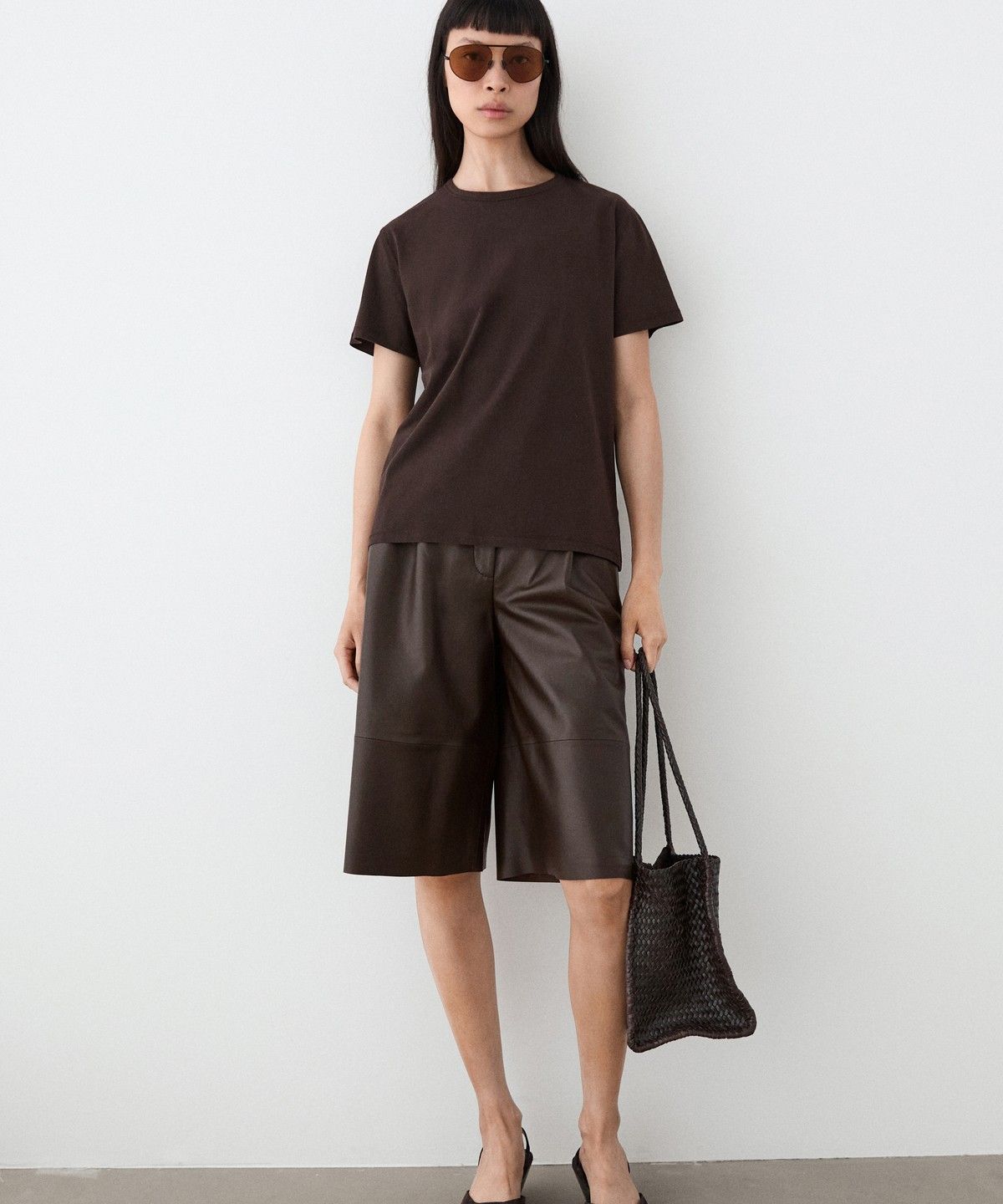 마시모두띠(MASSIMO DUTTI) 100% 코튼 반팔 티셔츠