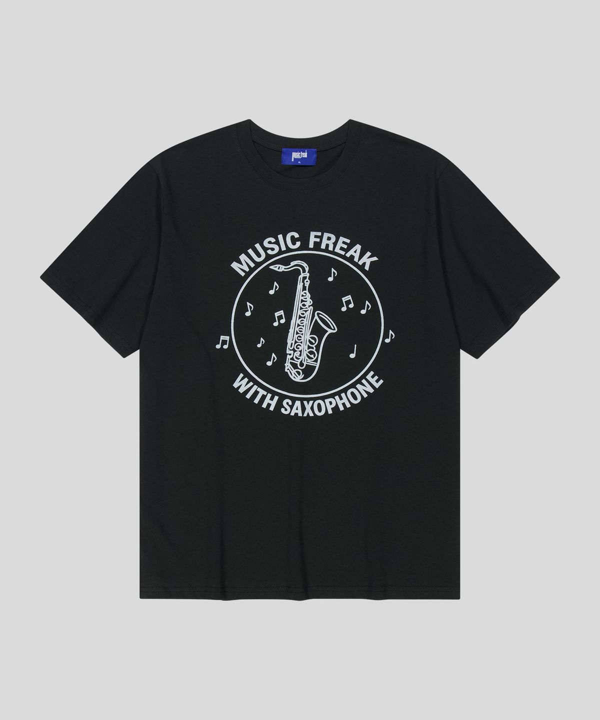 뮤직프리크(MUSICFREAK) With Band T-Shirt - BLACK