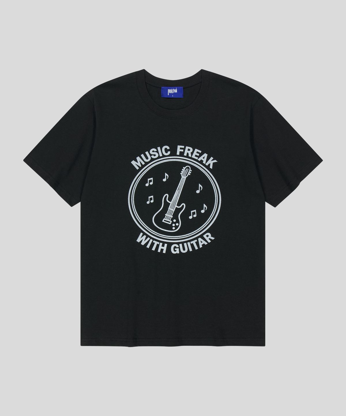 뮤직프리크(MUSICFREAK) With Band T-Shirt - BLACK