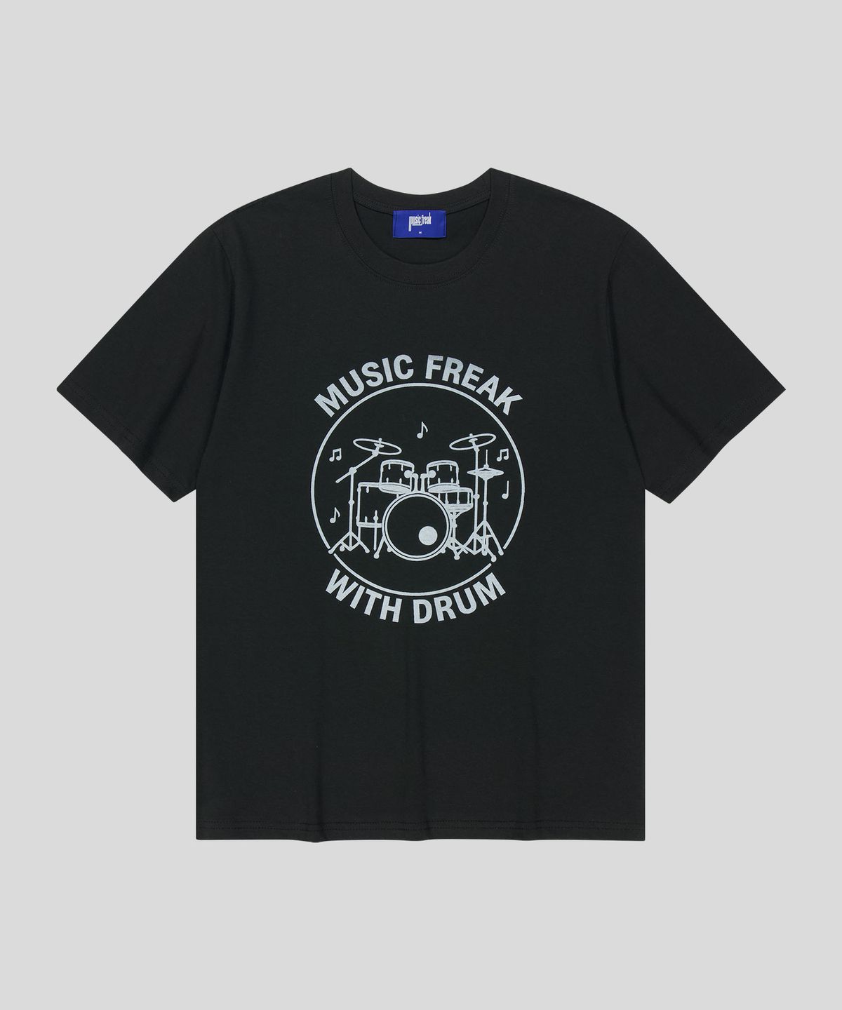 뮤직프리크(MUSICFREAK) With Band T-Shirt - BLACK