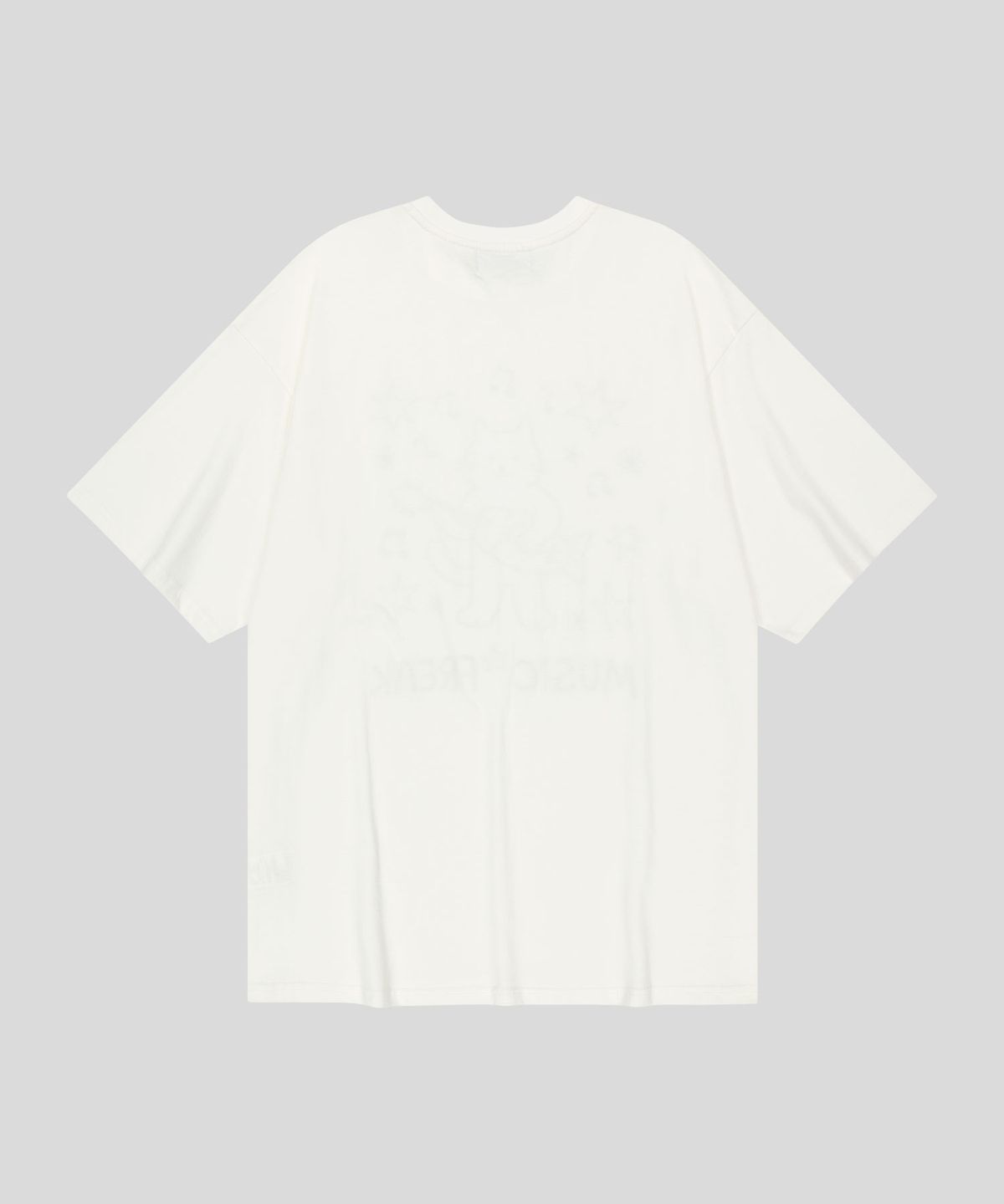 뮤직프리크(MUSICFREAK) Lo-Fi Kitty Jam T-Shirt - White