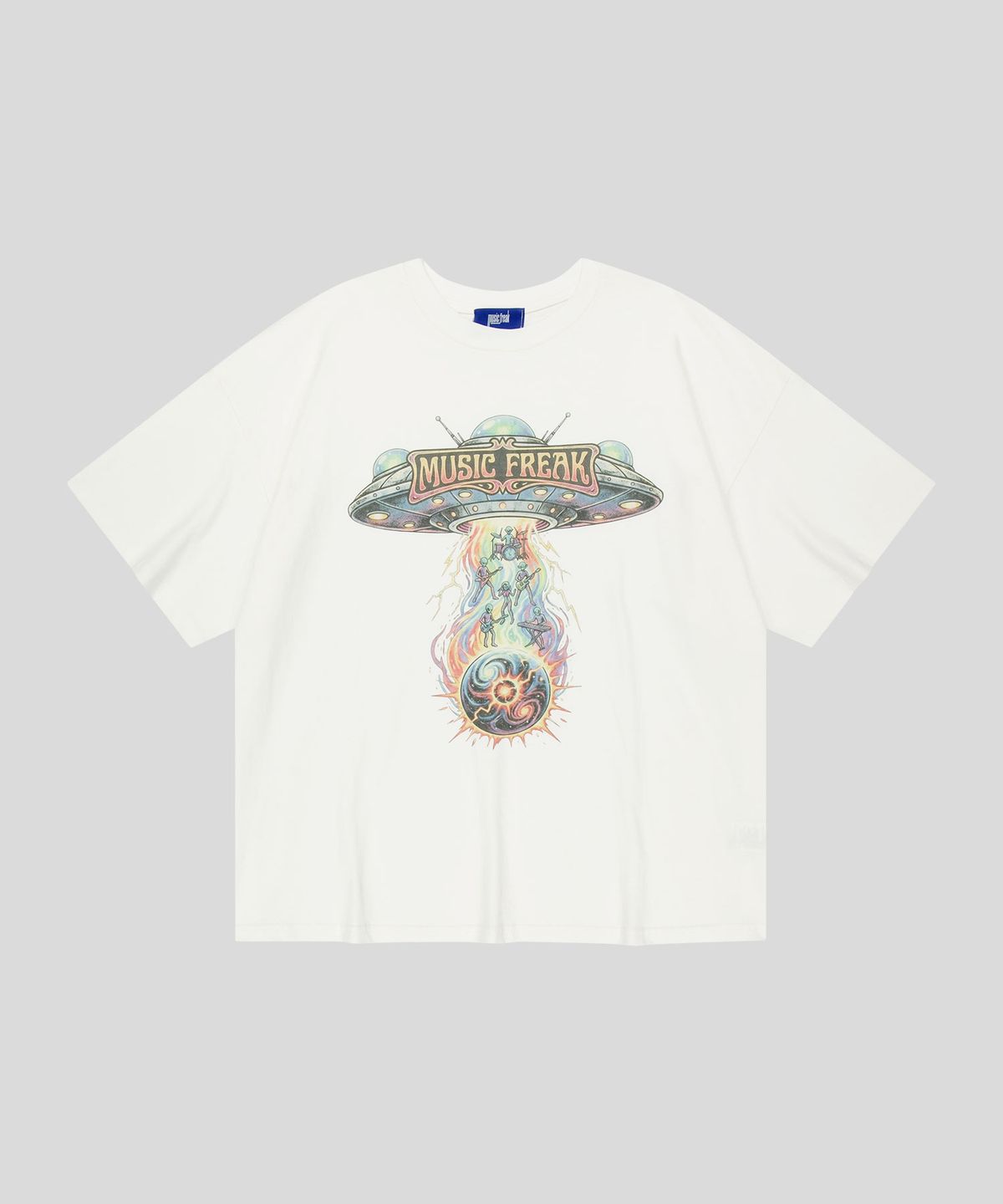 뮤직프리크(MUSICFREAK) Taken by the Sound T-Shirt - White