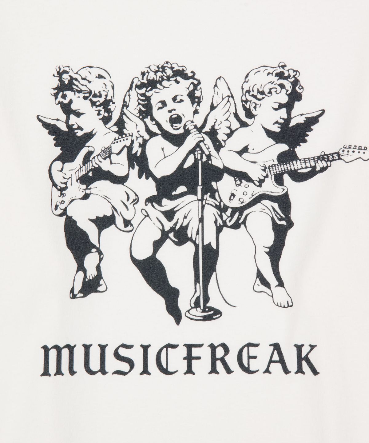 뮤직프리크(MUSICFREAK) A Band of Angels T-Shirt - White