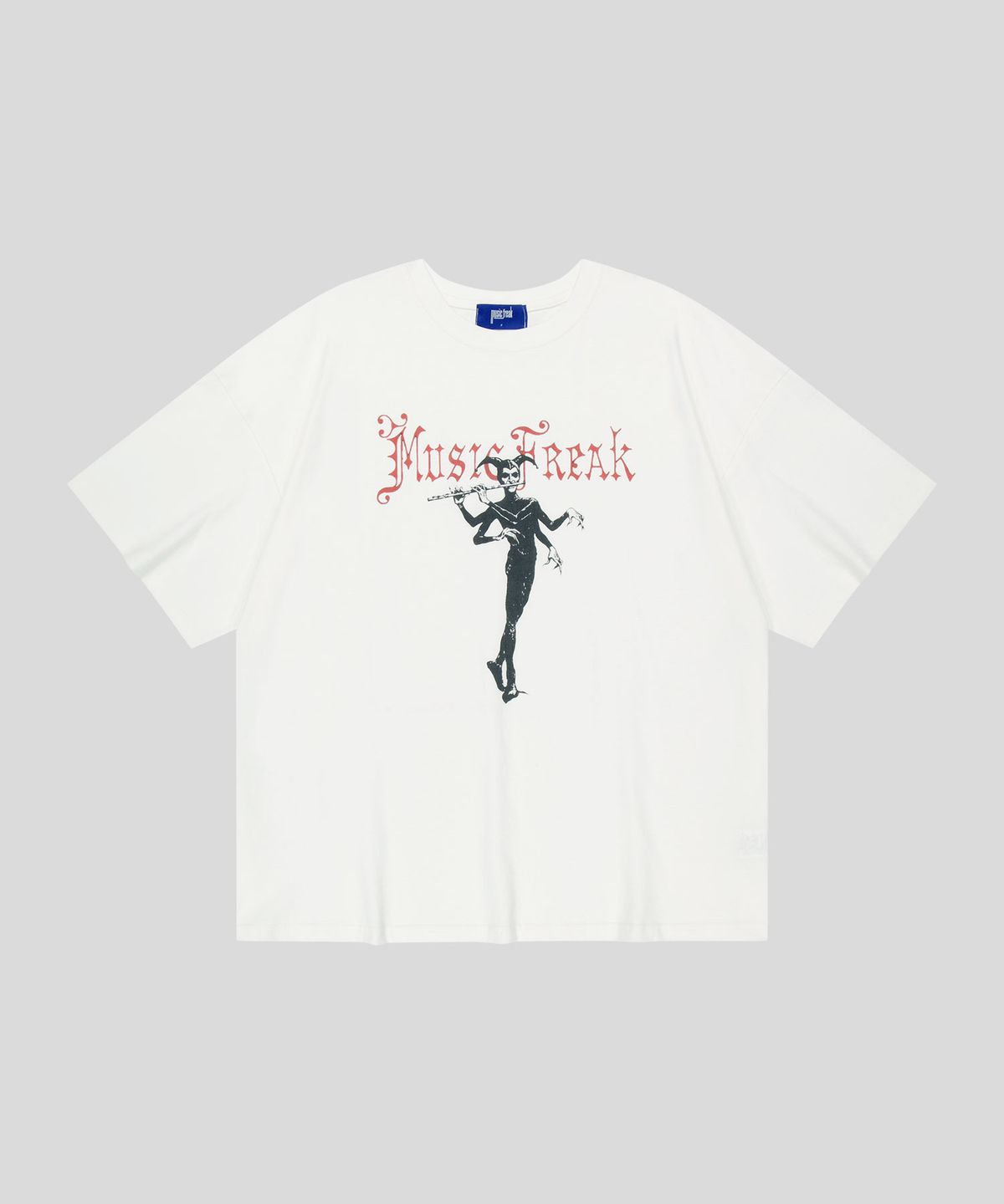 뮤직프리크(MUSICFREAK) A Pied joker T-Shirts - White