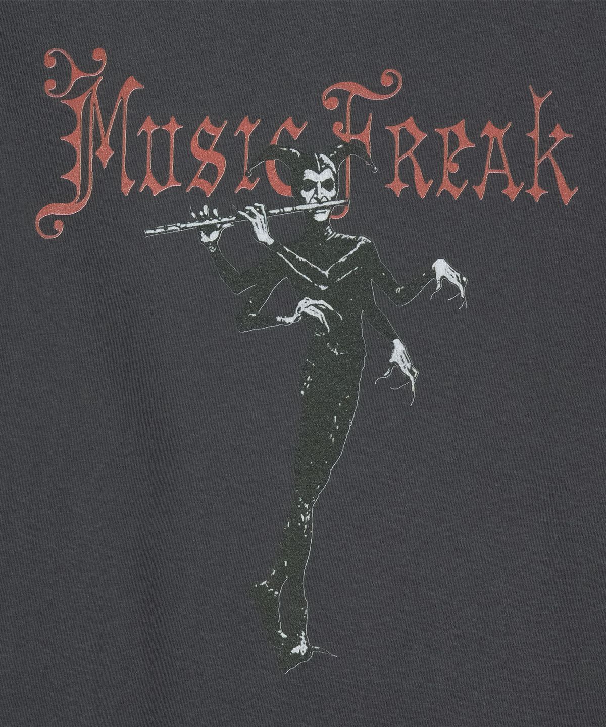 뮤직프리크(MUSICFREAK) A Pied joker T-Shirts - Charcoal