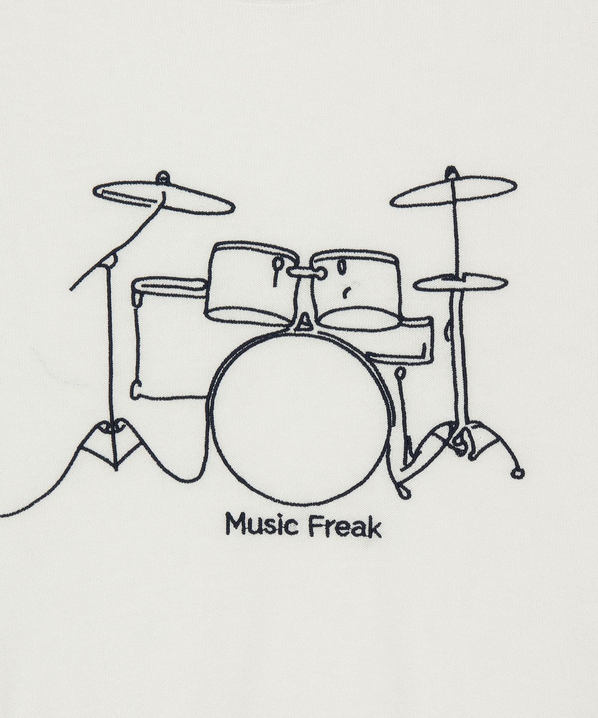 뮤직프리크(MUSICFREAK) (W) Band Stitch Round Knits - IVORY