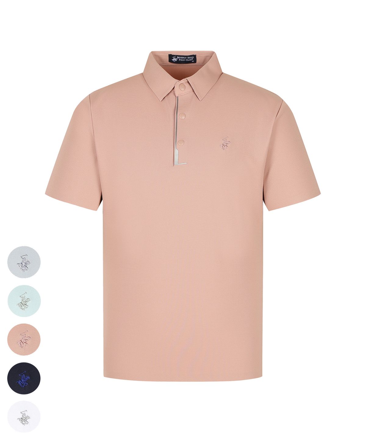 비버리힐스 폴로클럽(BHPOLOCLUB) 남성 썸머 메탈릭 라인 미니멀 카라티 5Color TS204