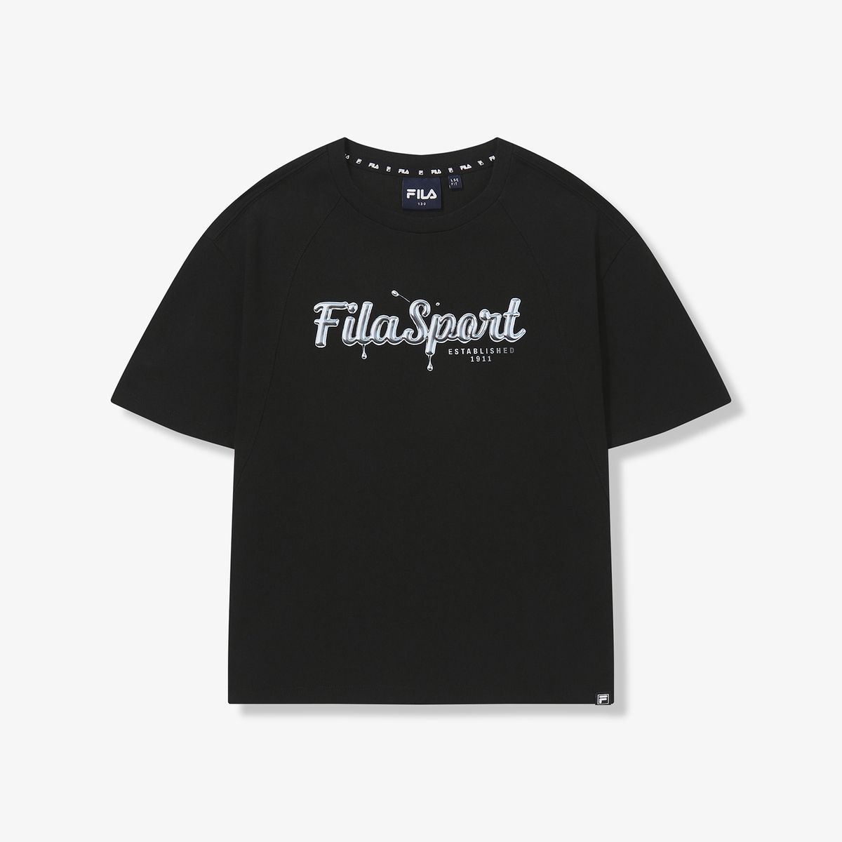휠라 키즈(FILA KIDS) Drywave 루즈핏 그래픽 반팔티