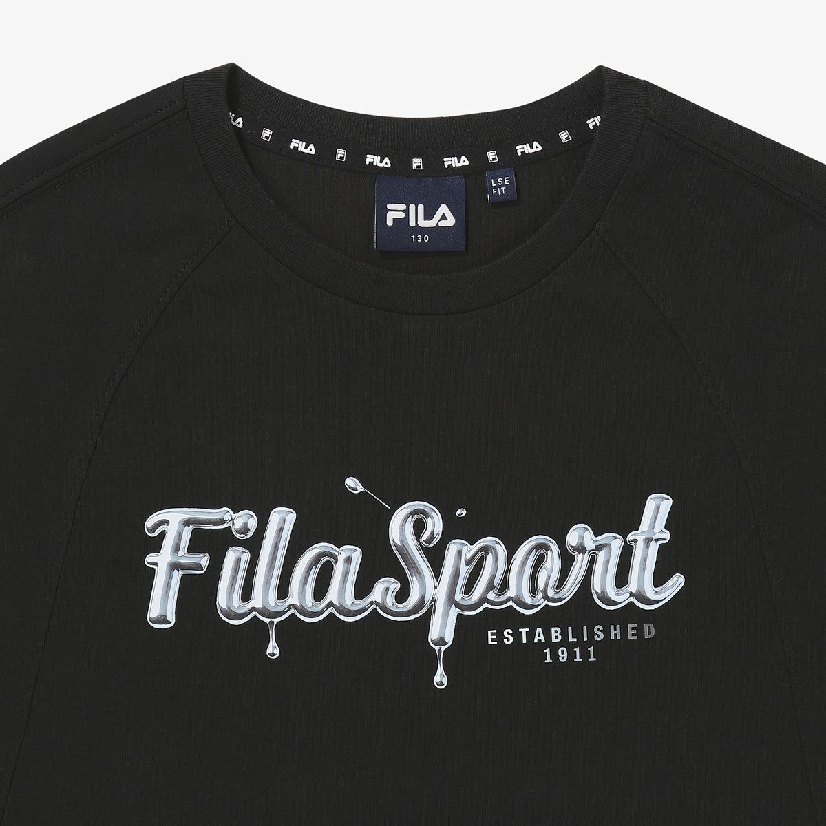 휠라 키즈(FILA KIDS) Drywave 루즈핏 그래픽 반팔티
