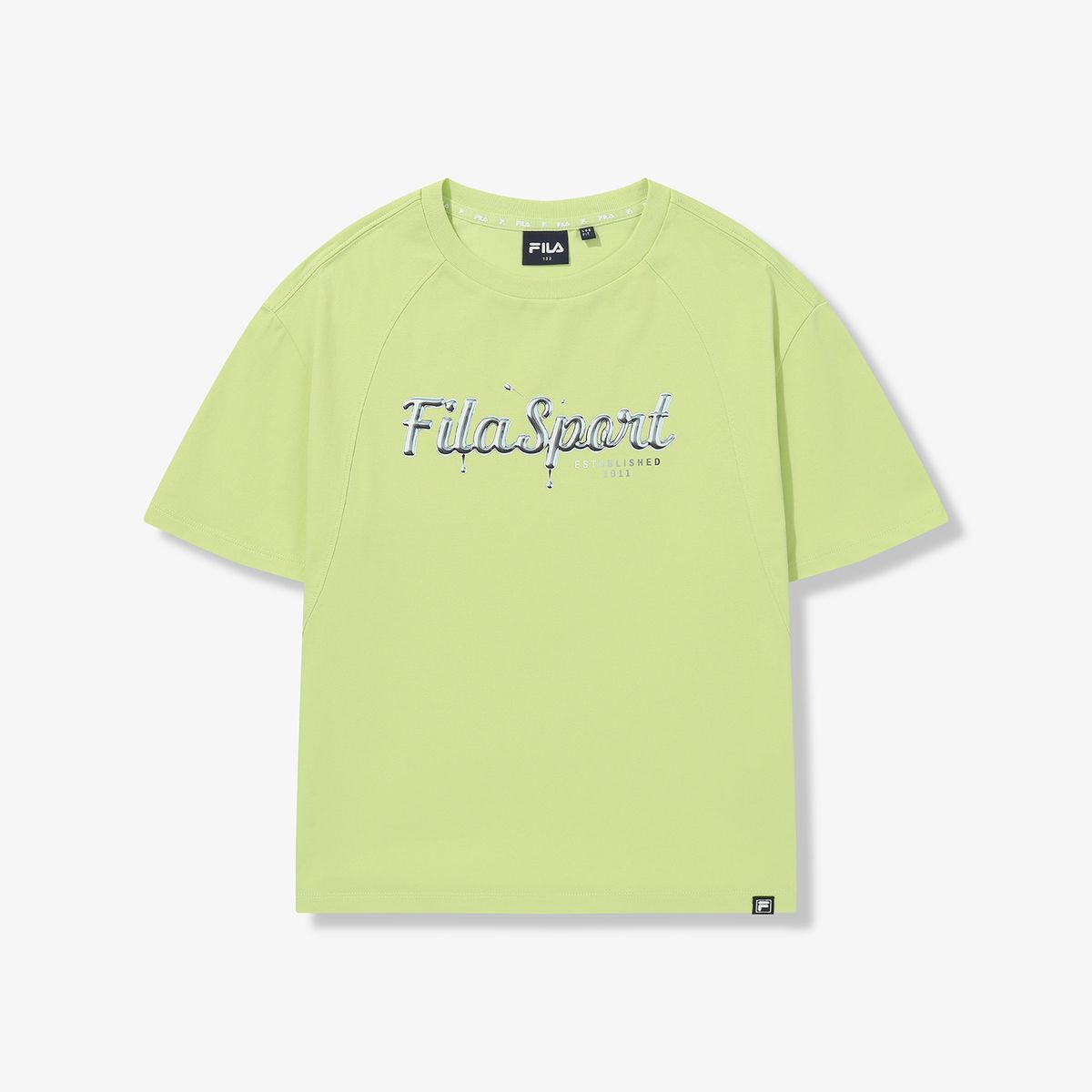 휠라 키즈(FILA KIDS) Drywave 루즈핏 그래픽 반팔티