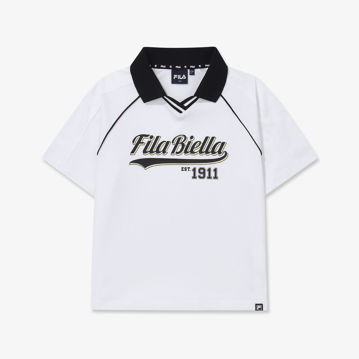 휠라 키즈(FILA KIDS) Drywave 트랙 카라 티셔츠
