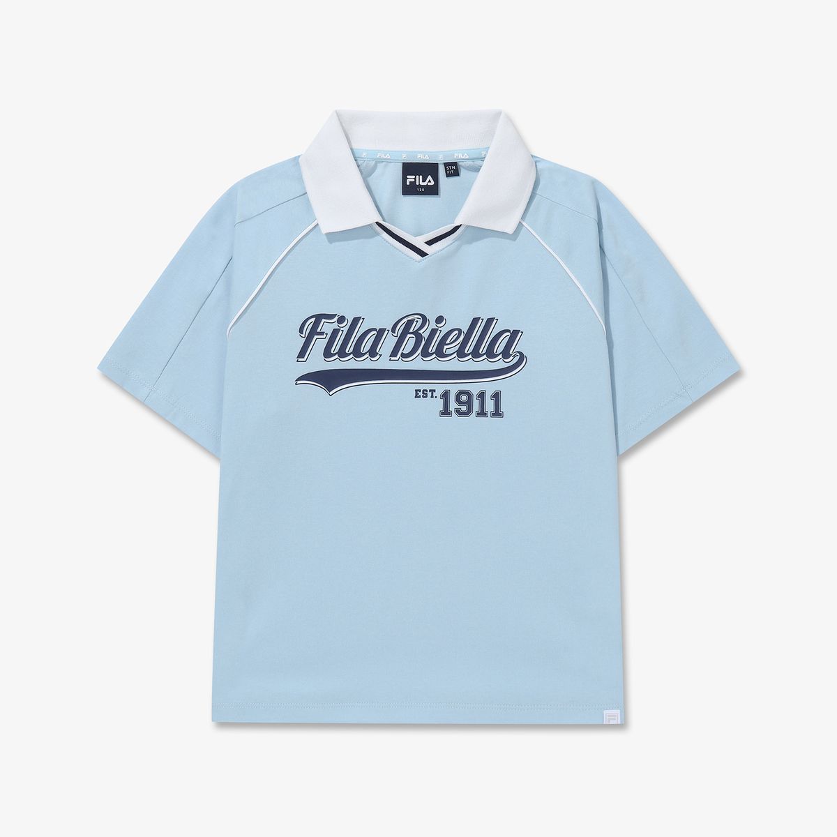 휠라 키즈(FILA KIDS) Drywave 트랙 카라 티셔츠