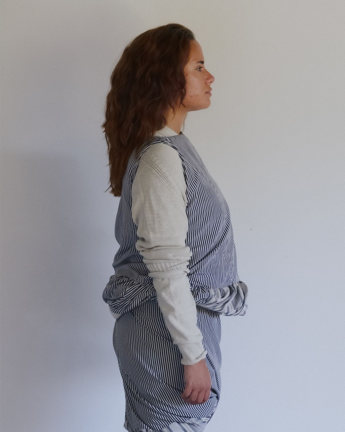베이스레인지(BASERANGE) BELLA TOP (SILK COTTON DEADSTOCK)