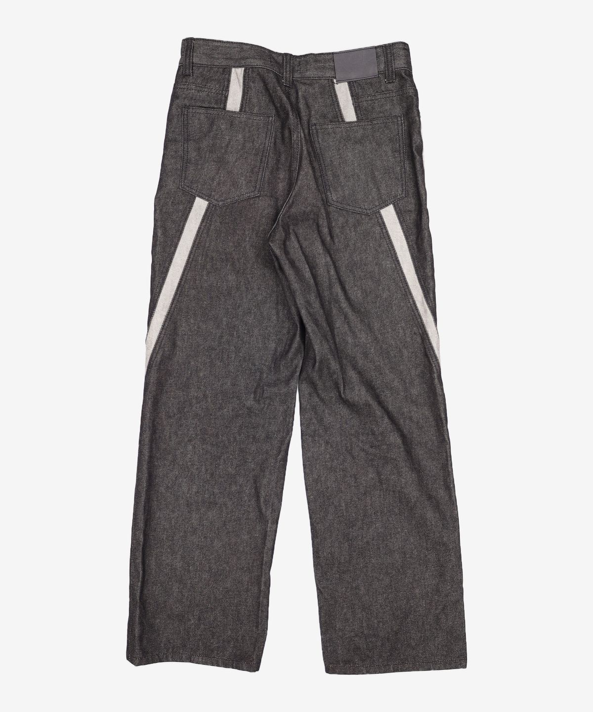 애드오프(ADDOFF) WAVE CURL LINE WIDE DENIM PANTS BLACK 48