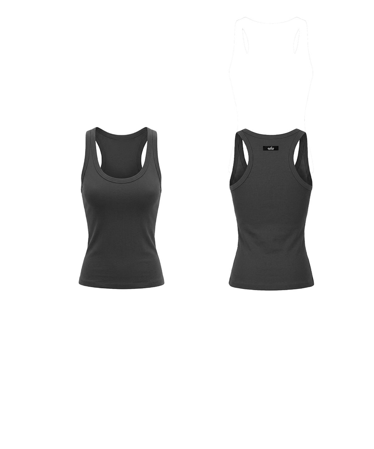 오도어(ODOR) Mellow fit sleeveless - Charcoal