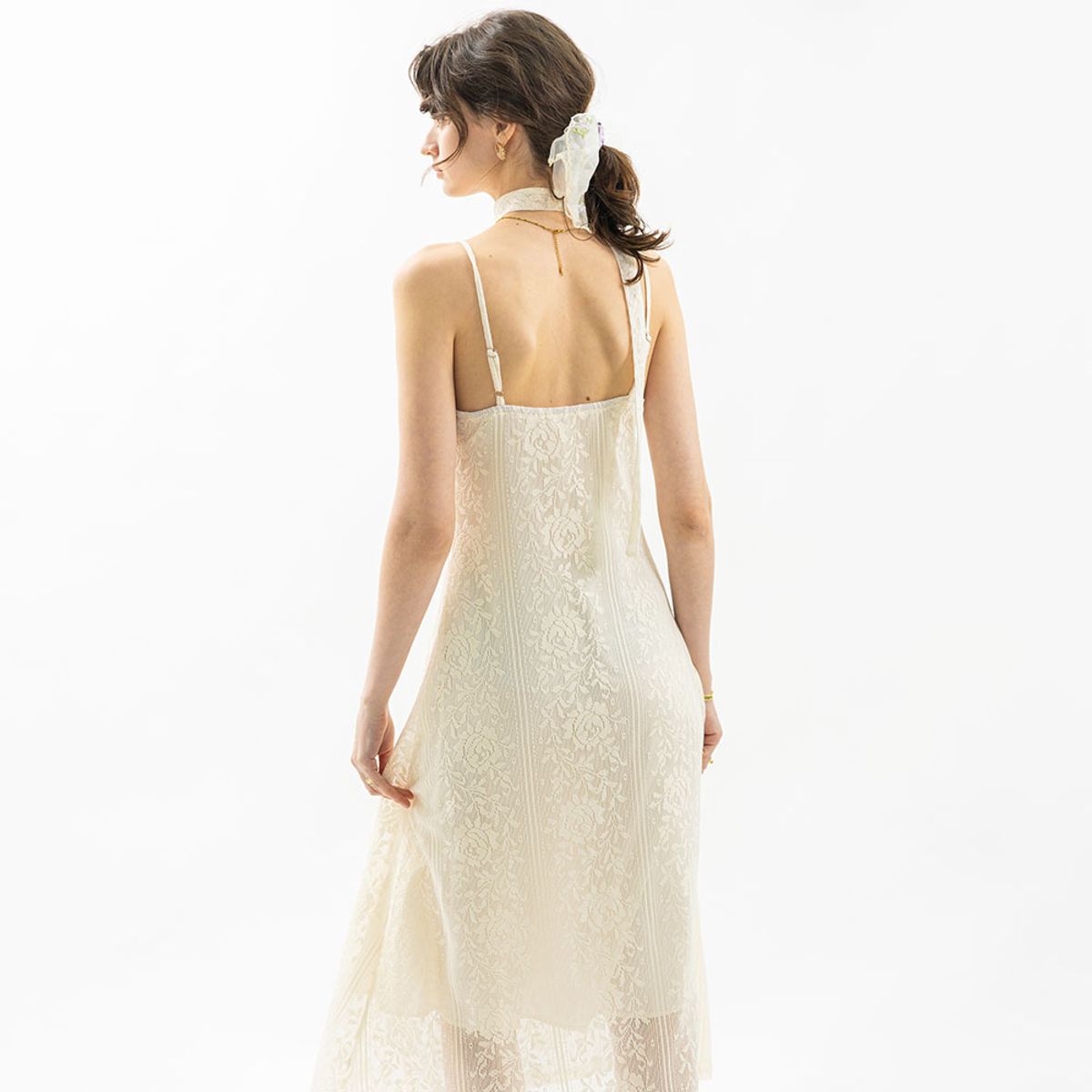 웬스데이딜라잇(WEDNESDAY DELIGHT) WD_Floral lace camisol dress_2color
