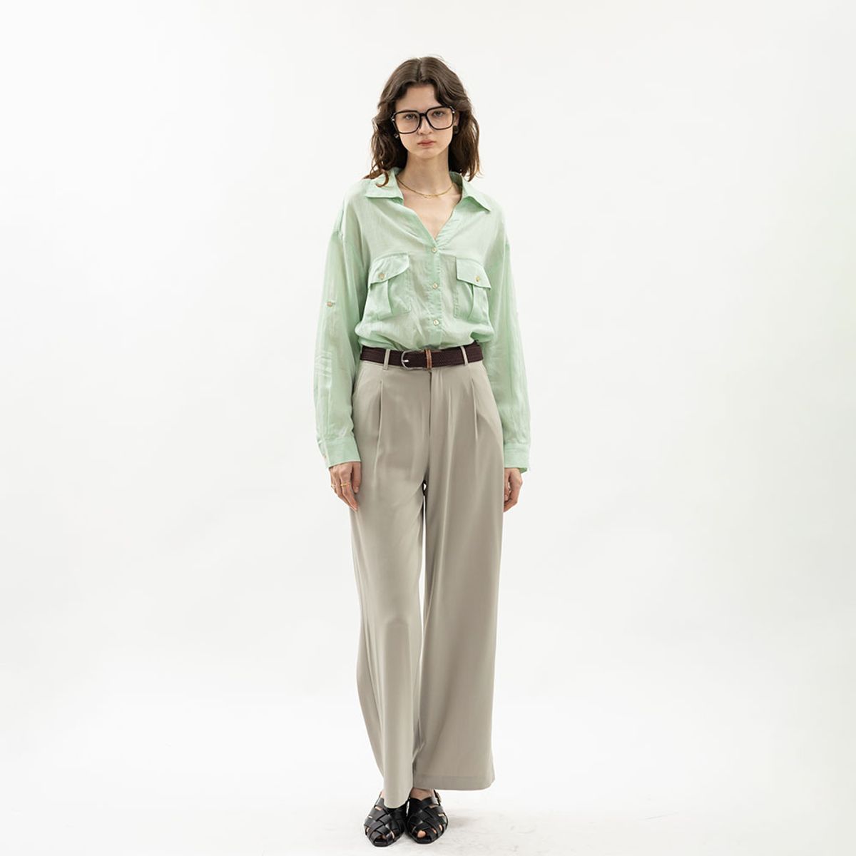 웬스데이딜라잇(WEDNESDAY DELIGHT) WD_Soft satin lounge pants_GRAY