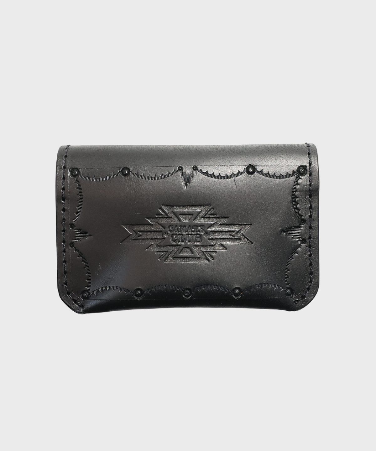 카마테클럽(CAMATECLUB) Yazhi Accordion Wallet -Black 핸드메이드지갑, 네이티브아메리칸, 웨스턴