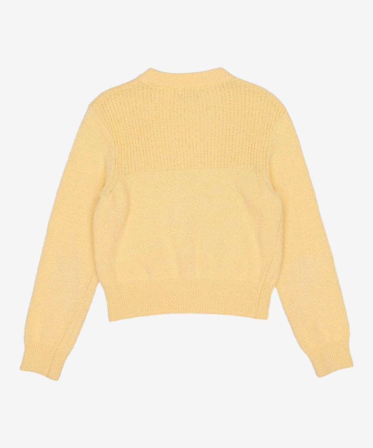 마리떼 프랑소와 저버(MARITHÉ + FRANҪOIS GIRBAUD) W BOUCLE CROP KNIT light yellow OS