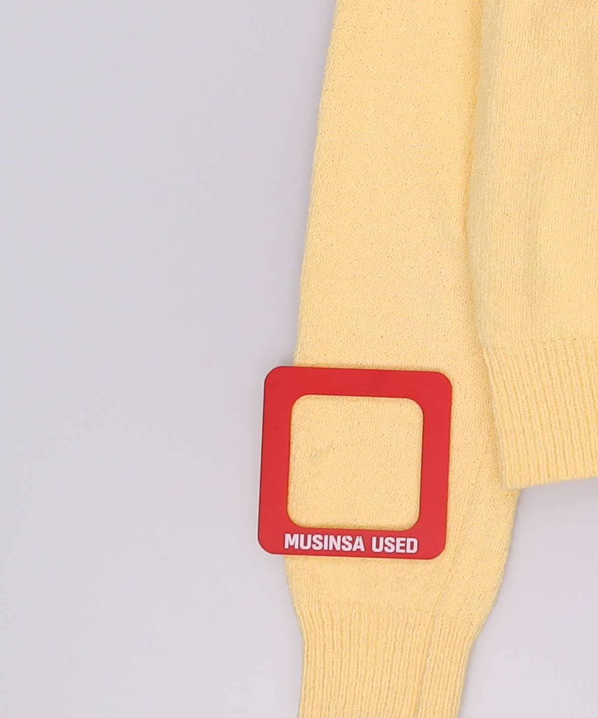마리떼 프랑소와 저버(MARITHÉ + FRANҪOIS GIRBAUD) W BOUCLE CROP KNIT light yellow OS